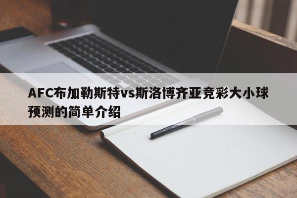 AFC布加勒斯特vs斯洛博齐亚竞彩大小球预测的简单介绍